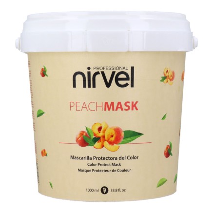 Masque pour Cheveux Teints Nirvel Peach 1 L