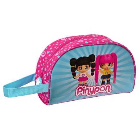 Necessaire da Viaggio Pinypon Azzurro Rosa Poliestere 300D 26 x 16 x 9