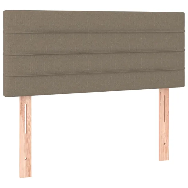 Sommier à lattes de lit avec matelas Taupe 90x190 cm Tissu
