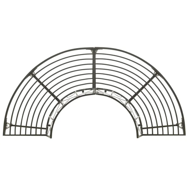 Banc d'arbre de jardin Demi-rond 160 cm Acier