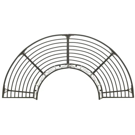 Banc d'arbre de jardin Demi-rond 160 cm Acier