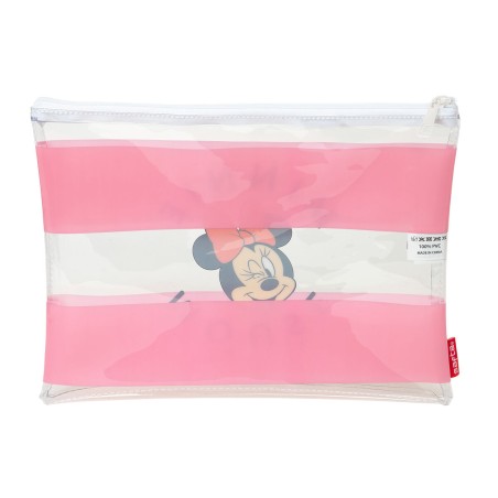 Busta Impermeabile Minnie Mouse Beach Rosa Trasparente