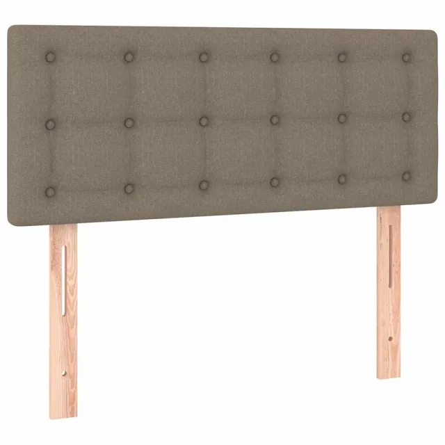 Sommier à lattes de lit avec matelas Taupe 80x200 cm Tissu