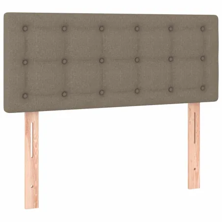 Sommier à lattes de lit avec matelas Taupe 80x200 cm Tissu