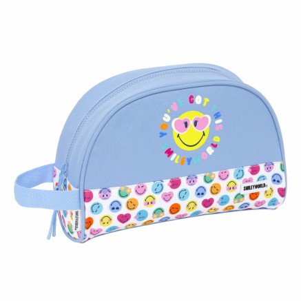 Necessaire da Viaggio Smiley Joyful Multicolore Azzurro Chiaro Ricicla