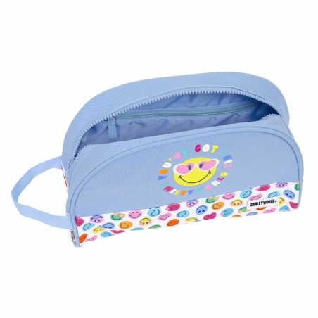 Nécessaire de Voyage Smiley Joyful Multicouleur Bleu clair Recyclable