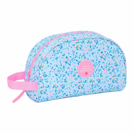 Neceser de Viaje Vicky Martín Berrocal Paraíso Rosa Azul claro 28 x