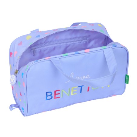Necessaire da Viaggio Benetton Lila Lilla 31 x 14 x 19 cm