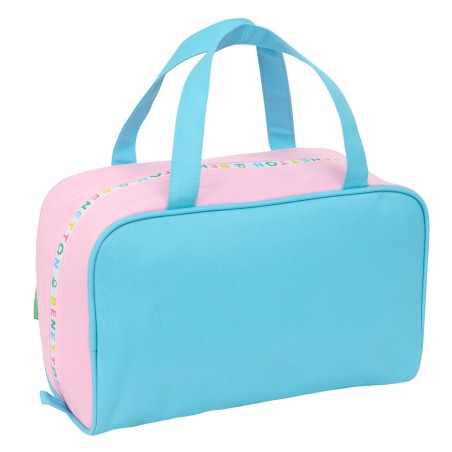 Necessaire da Viaggio Benetton Unique Rosa Turchese 31 x 14 x 19 cm