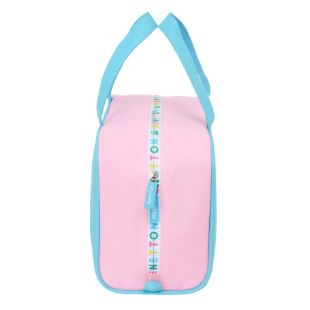 Necessaire da Viaggio Benetton Unique Rosa Turchese 31 x 14 x 19 cm