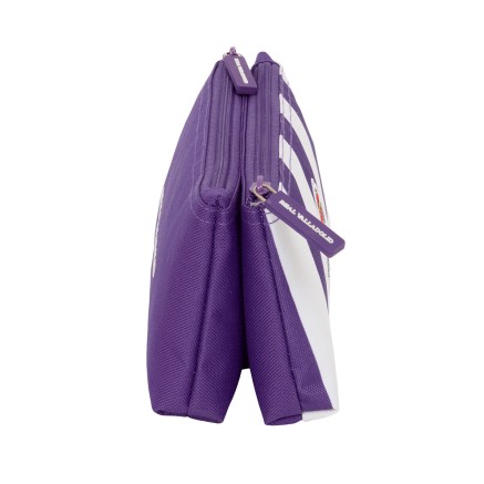 Reise-Toilettentasche Real Valladolid C.F. Weiß Lila Sportlich 22 x 1 2
