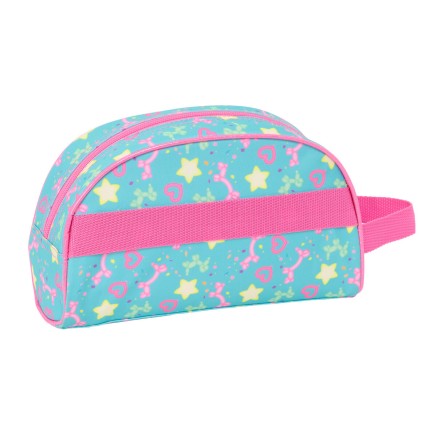 Neceser de Viaje Gabby's Dollhouse Confetti Rosa Turquesa 26 x 16 x 9 2