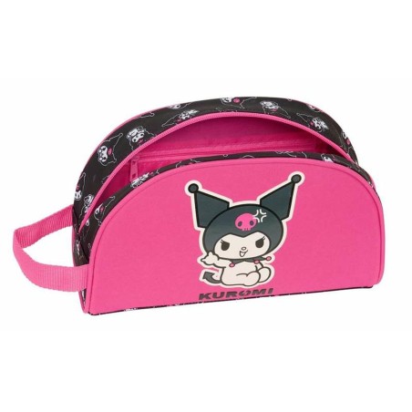 Necessaire per la Scuola Kuromi Nero Fucsia 26 x 16 x 9 cm