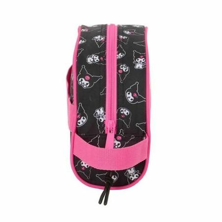 Necessaire per la Scuola Kuromi Nero Fucsia 26 x 16 x 9 cm