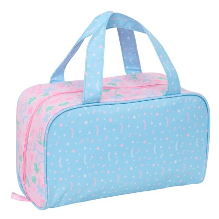 Necessaire da Viaggio BlackFit8 Smile Rosa Azzurro Chiaro 31 x 14 x 19