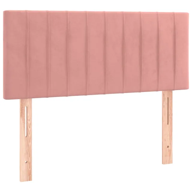 Sommier à lattes de lit avec matelas Rose 90x190 cm Velours