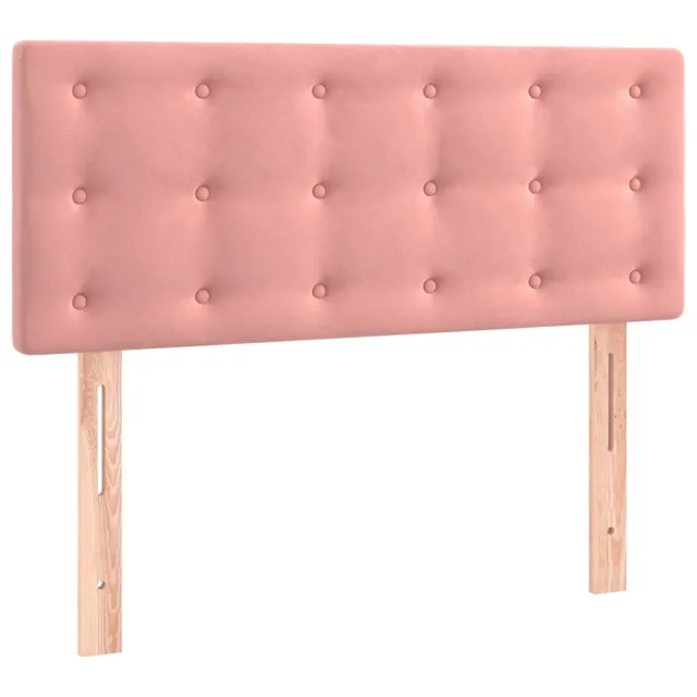 Sommier à lattes de lit avec matelas Rose 90x200 cm Velours