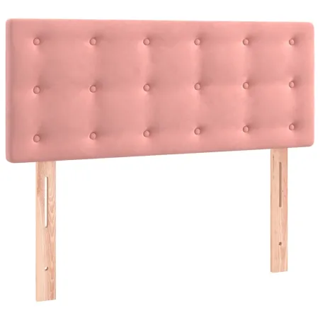 Sommier à lattes de lit avec matelas Rose 90x200 cm Velours