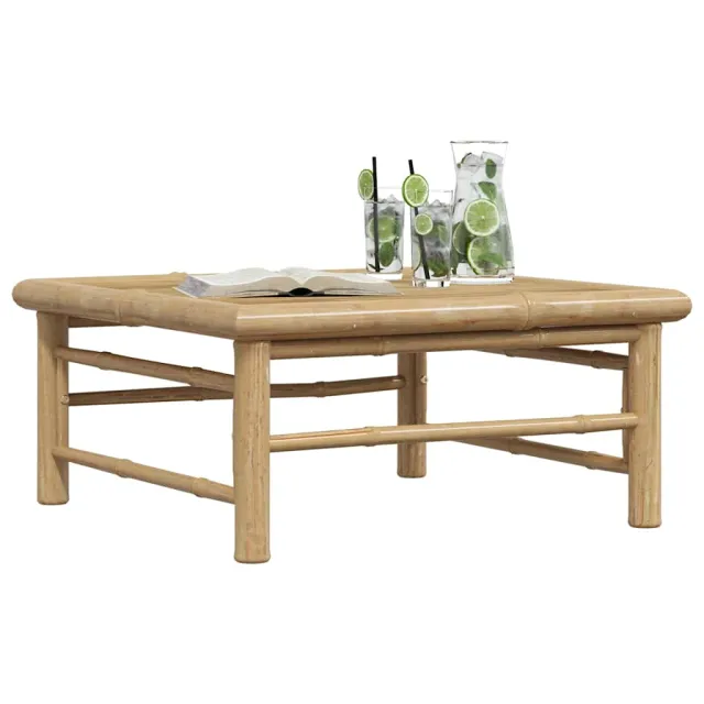 Table de jardin 65x65x30 cm Bambou