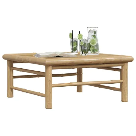 Table de jardin 65x65x30 cm Bambou