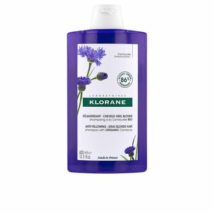 Kleurneutraliserende shampoo Klorane Centaureas Bio 400 ml