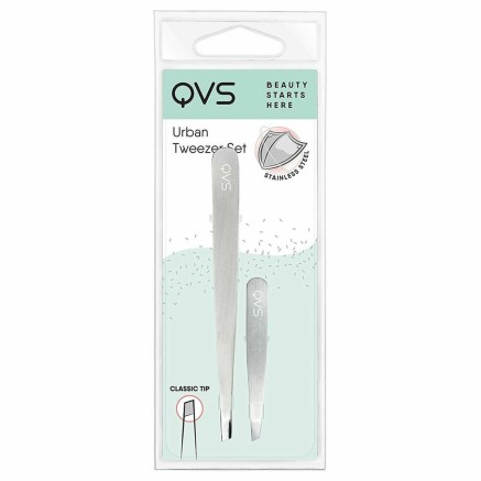 Ontharingspincet QVS 100670247 Zilverkleurig Ontharingspincet Roestvri