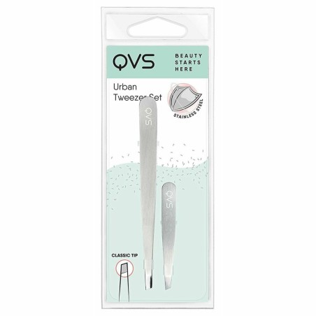 Ontharingspincet QVS 100670247 Zilverkleurig Ontharingspincet Roestvri