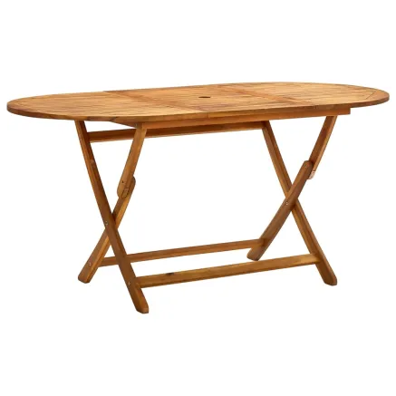 Table de jardin pliable 160x85x75 cm Bois d'acacia massif