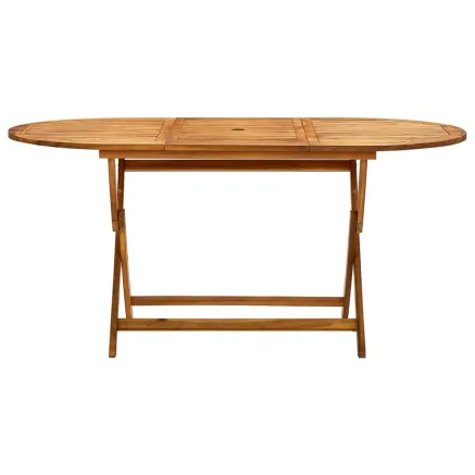Table de jardin pliable 160x85x75 cm Bois d'acacia massif 2