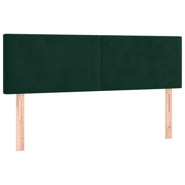 Sommier à lattes de lit avec matelas LED Vert foncé 140x200 cm