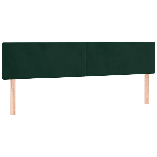 Sommier à lattes de lit avec matelas LED Vert foncé 180x200 cm