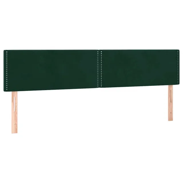 Sommier à lattes de lit avec matelas LED Vert foncé 180x200 cm