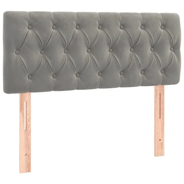 Sommier à lattes de lit avec matelas LED Gris clair 120x200 cm