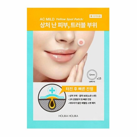 Acne-behandeling Holika Holika Ac Mild Yellow Spot Patches 15 Onderdel