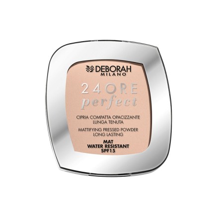 Polvos Compactos Deborah 24ore Perfect Nº 02 Light Rose Spf 15 9 g