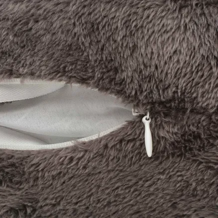 Coussin de jeté Rayé 2 pcs Gris 50 x 50 cm Polyester 2