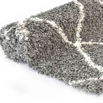 Tapis Treillis Gris 230 x 160 cm Polypropylène 2