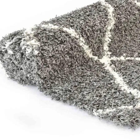 Tapis Treillis Gris 230 x 160 cm Polypropylène
