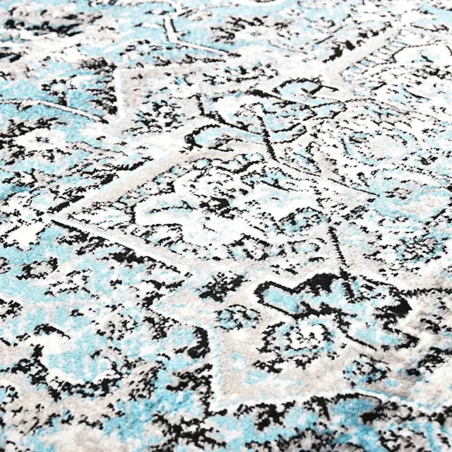 Tapis Bleu clair 80 x 150 cm Polyéthylène