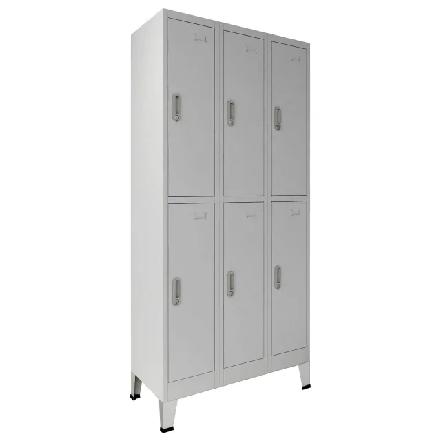 Armoire à casiers Gris 45 x 90 x 180 cm