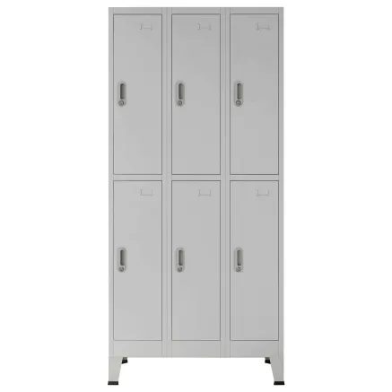 Armoire à casiers Gris 45 x 90 x 180 cm 2