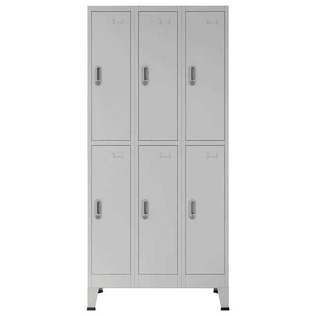 Armoire à casiers Gris 45 x 90 x 180 cm