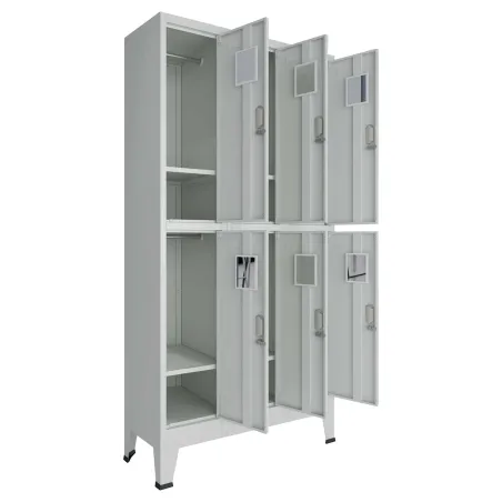 Armoire à casiers Gris 45 x 90 x 180 cm