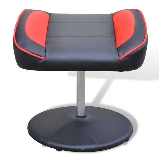 Chaise de Course Réglable Noir et Rouge 70 x 107 x 98 cm