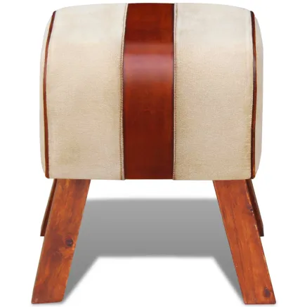 Tabouret Livre Marron Cuir 2