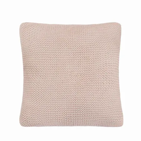 Coussin de jeté Basketweave 2 pcs Rose 45 x 45 cm Coton