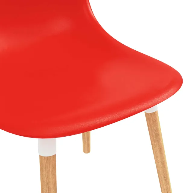 Chaises de salle à manger 6 pcs Rouge 47 x 50,5 x 83 cm