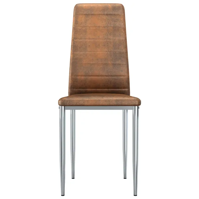 Chaises de salle à manger 2 pcs Marron 41.5 x 48 x 99 cm