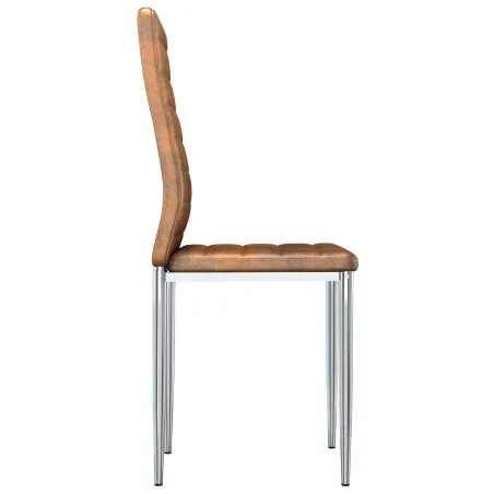 Chaises de salle à manger 2 pcs Marron 41.5 x 48 x 99 cm