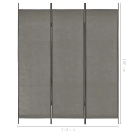 Clôtures de chambre Gris tissu
